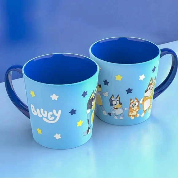 1 Bluey Mug, Blue with Bluey’s Family, 15 oz - Picture 10 of 10